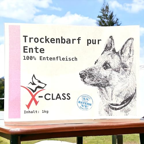 Trockenbarf Ente pur, Trocken-Barf aus 100% Entenfleisch 1kg von X-CLASS