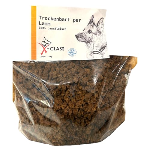 X-CLASS Trockenbarf Lamm pur, 100% Lammfleisch, 1kg, für Hunde, ideal für Allergiker und ernährungssensitive Hunde, 1kg, Trockenbarf aus 100% Lammfleisch X-CLASS Trockenbarf Lamm pur, 100% Lammfleisch, 1kg, für Hunde, ideal für Allergiker und ernährungssensitive Hunde, 1kg, Trockenbarf aus 100% Lammfleisch von X-CLASS