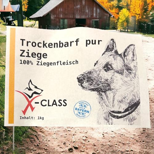 Trockenbarf Ziege pur, Trocken-Barf aus 100% Ziegenfleisch 2kg von X-CLASS