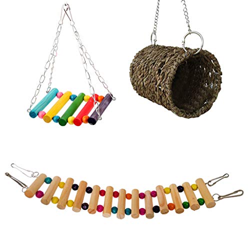 X-Institute Gewebtes Nest Kletterleiter Schaukel Hängematte Hängen Käfig Spielzeug Set X-Institute Gewebtes Nest Kletterleiter Schaukel Hängematte Hängen Käfig Spielzeug Set von X-Institute