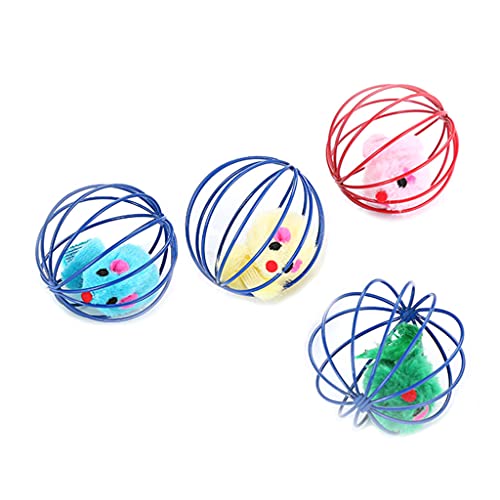 X-Institute Furry For Cat Mouse In Cage Ball Play-Fatch For Cat Toy Interactive Indoor von X-Institute