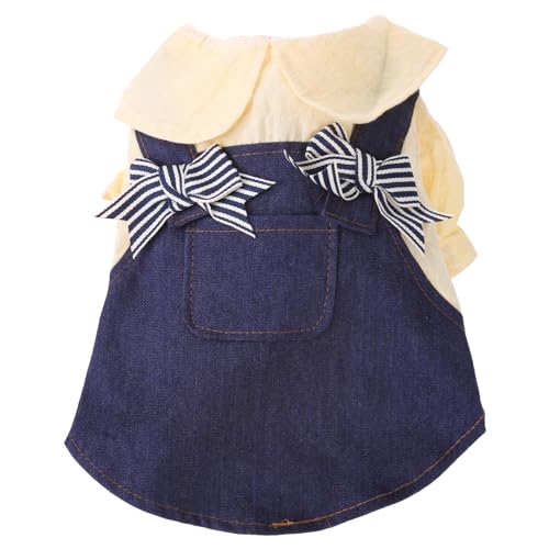 X-Institute Hundekleider, Welpen-Kleid, Hunderock, Trägerkleid für Hunde, Mädchen, Hunde, Prinzessinnenkleid, Denim-Kleid, Hundekleidung von X-Institute