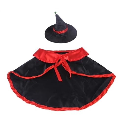 X-Institute Vampir-Kostüm für Hunde, Haustier-Kostüm, Halloween, Urlaub, Zubehör, Kapuzenmantel für Vampir-Thema, Foto-Requisiten, 2 Stück von X-Institute