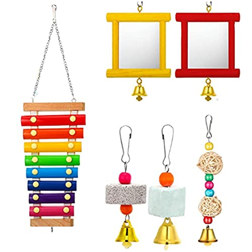 X-Institute Vogelkäfig-Schaukelspielzeug für Papageien, Vögel, Molarholz, zuverlässiges kaubares Holz, bunte Leiter, Spielzeug, Vogel-Schaukelspielzeug X-Institute Vogelkäfig-Schaukelspielzeug für Papageien, Vögel, Molarholz, zuverlässiges kaubares Holz, bunte Leiter, Spielzeug, Vogel-Schaukelspielzeug von X-Institute