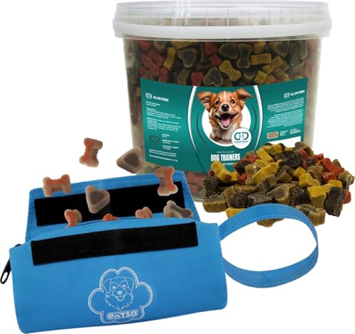 DoggyDish Trainings Hundesnacks + Belohnungstasche/Apportier-Spielzeug/Dummy Blau SuperSoftmix Eimer 3,5Kg DoggyDish Trainings Hundesnacks + Belohnungstasche/Apportier-Spielzeug/Dummy Blau SuperSoftmix Eimer 3,5Kg von X2