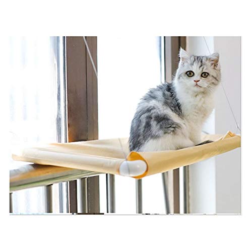XACIUESD Haustier-Hang Betten Katze Sunny Hammock Sitz Saugfusshalter Klettern Spielzeug Katzenhaus-Bett Sofa mit Sucktions (Color : ARY 4 Seasons Style, Size : 55x35cm) von XACIUESD