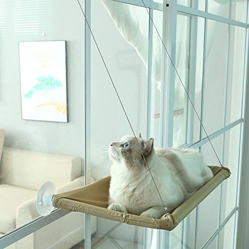 XACIUESD Heiße Nette Haustier hängend Betten Bett for Katzen Bearing 18kg Katze Sunny Sitz Saugfusshalter Haustier-Katze Hammock Regal Sitz Bett dropshpping von XACIUESD