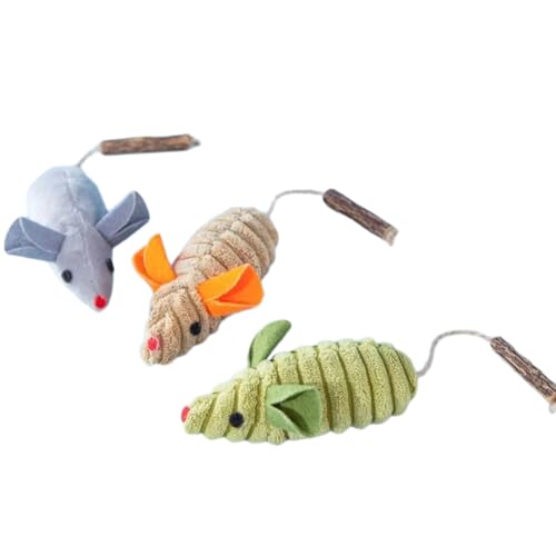 XAGMODSHN 3 Stück/Set Interaktives Katzenminzspielzeug Simulation mit Katzenminze Plüsch Maus Spielzeug für Indoor Katzen für Gesundheit XAGMODSHN 3 Stück/Set Interaktives Katzenminzspielzeug Simulation mit Katzenminze Plüsch Maus Spielzeug für Indoor Katzen für Gesundheit von XAGMODSHN