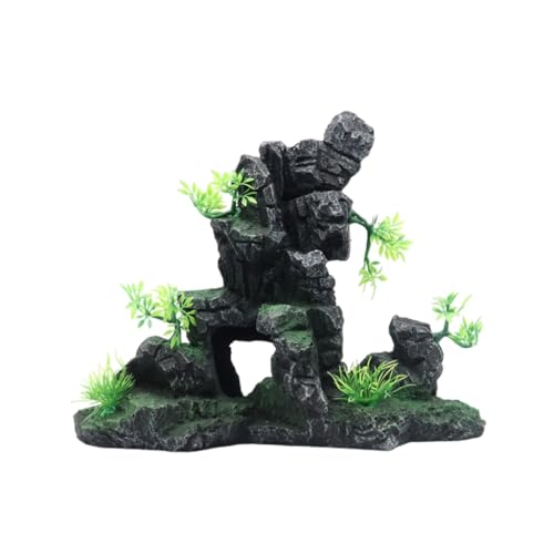 XAGMODSHN Aquarien Landschaft Gras Harze Aquarien Dekorationen Kunst Terrarium Lebensraum Ornamente Foto Requisiten von XAGMODSHN