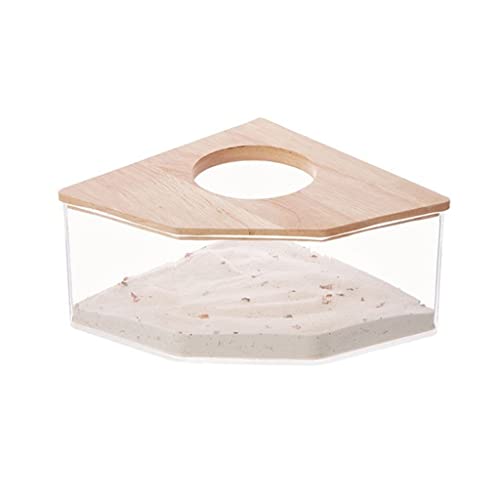 XAGMODSHN Badesandbehälter für Hamster Acryl Badezimmer Transparent Katzentoilette Badespielzeug Zubehör für Kleintiere XAGMODSHN Badesandbehälter für Hamster Acryl Badezimmer Transparent Katzentoilette Badespielzeug Zubehör für Kleintiere von XAGMODSHN