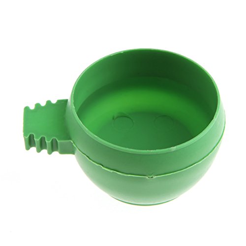 XAGMODSHN Futterbecher für Papageien, sichere Kunststoffschale, Vogelfutterschale, Wasserbecher mit Griff, einfach im Käfig für Finken zu befestigen XAGMODSHN Futterbecher für Papageien, sichere Kunststoffschale, Vogelfutterschale, Wasserbecher mit Griff, einfach im Käfig für Finken zu befestigen von XAGMODSHN