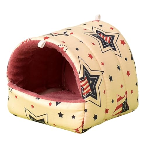 XAGMODSHN Hamster Print Hamster Bett Schlafbett Hängebett Mat Käfig Zubehör Warm Anti-Kratzer Tunnel Bett für Frettchen Eichhörnchen von XAGMODSHN