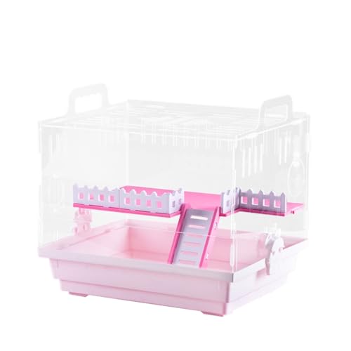 XAGMODSHN Hamsterkäfig transparent leicht zu reinigen atmungsaktiv - Haus einfach aufzubauen High-End-Haus mit Plattformleiter XAGMODSHN Hamsterkäfig transparent leicht zu reinigen atmungsaktiv - Haus einfach aufzubauen High-End-Haus mit Plattformleiter von XAGMODSHN