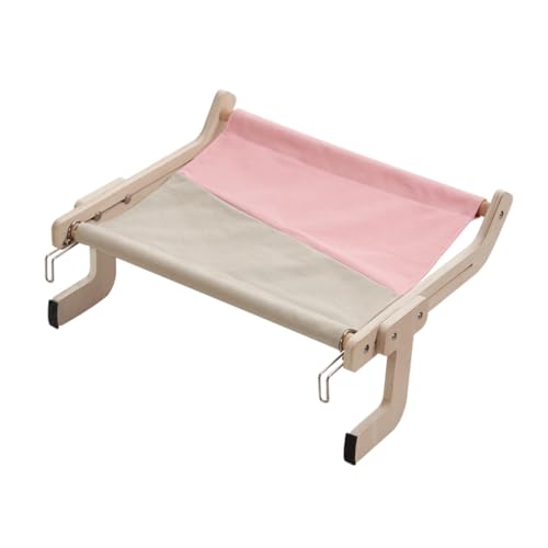 XAGMODSHN Haustierbett aus Leinen, aus Holz, Sitzstange für den Innenbereich, zum Ausruhen, Hängemattenbett oder Sofa, Halterung für Haustierbedarf, Katzenregal XAGMODSHN Haustierbett aus Leinen, aus Holz, Sitzstange für den Innenbereich, zum Ausruhen, Hängemattenbett oder Sofa, Halterung für Haustierbedarf, Katzenregal von XAGMODSHN