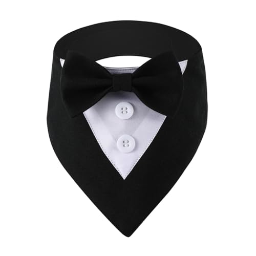XAGMODSHN Hochzeitshalsband mit Fliege für kleine Mädchen, Hunde, Katzen, Hunde, Fliege, Halsband, Halskette, Hochzeitskostüme von XAGMODSHN
