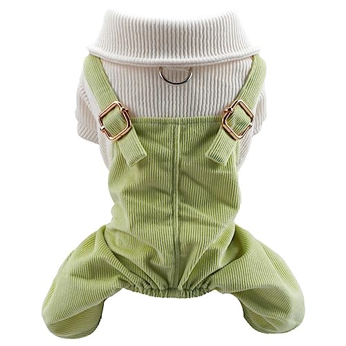 XAGMODSHN Hunde-Jumpsuits Vierbeiner-Overall für kleine Hunde Outfits Haustiere Kleidung Kostüm mit Knopf von XAGMODSHN