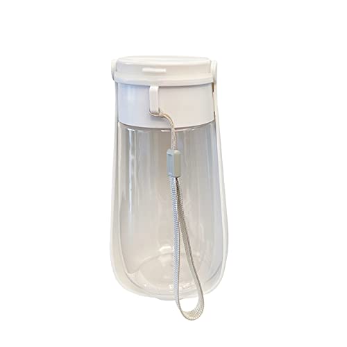 XAGMODSHN Hunde Wasserflasche 450ml Hund Reise Wasserflasche mit Spender Trinknapf für Outdoor Walking Reisen von XAGMODSHN
