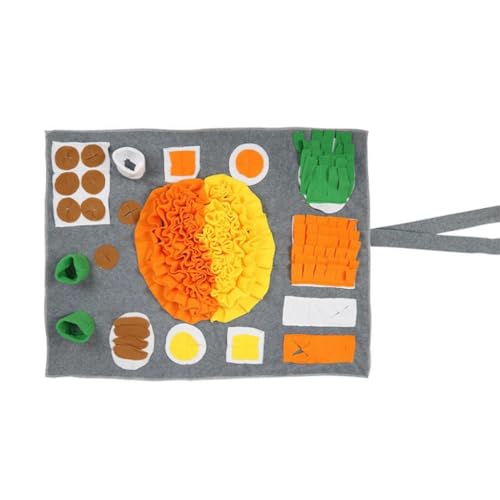 XAGMODSHN Interaktives Futter-Puzzle-Spielzeug, langsamer Futterspender, großes Schnüffelpad, verbessert die Intelligenz für Welpen XAGMODSHN Interaktives Futter-Puzzle-Spielzeug, langsamer Futterspender, großes Schnüffelpad, verbessert die Intelligenz für Welpen von XAGMODSHN