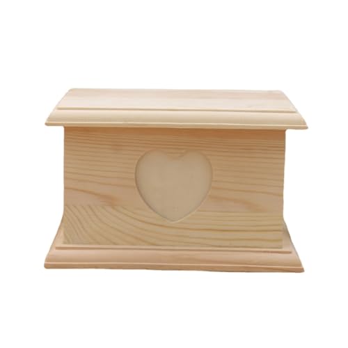 XAGMODSHN Katzen-Asche-Box, Haustier-Beerdigung, Einäscherungsbox mit Fotorahmen, Holzurnen-Box, Andenken, Schatulle, kleines Haustier-Gedenkgeschenk XAGMODSHN Katzen-Asche-Box, Haustier-Beerdigung, Einäscherungsbox mit Fotorahmen, Holzurnen-Box, Andenken, Schatulle, kleines Haustier-Gedenkgeschenk von XAGMODSHN
