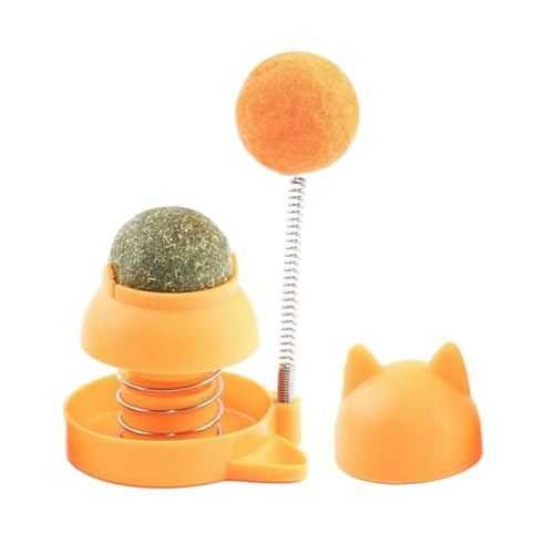 XAGMODSHN Katzenspielzeug mit Katze Katzenminze rotierend und geistig kombiniertes interaktives Spielzeug für alle Altersgruppen Katze XAGMODSHN Katzenspielzeug mit Katze Katzenminze rotierend und geistig kombiniertes interaktives Spielzeug für alle Altersgruppen Katze von XAGMODSHN
