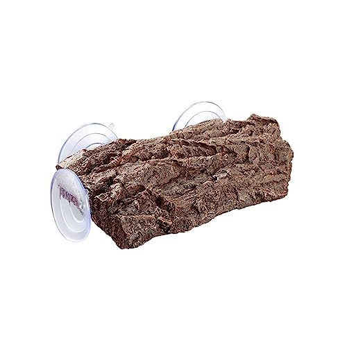 XAGMODSHN Kleine Haustier-Schildkröten-Liegeplattform mit realistischer Baumrinde/Steinstruktur, Reptilien, Schildkröten, Lebensraum-Dekorationen von XAGMODSHN