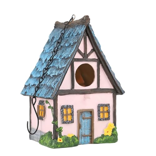 XAGMODSHN Kolibri-Käfighaus, Outdoor-Käfig-Nistkasten, Nistkäfig, Stehverstecke, bemaltes Haus für kleine Vögel XAGMODSHN Kolibri-Käfighaus, Outdoor-Käfig-Nistkasten, Nistkäfig, Stehverstecke, bemaltes Haus für kleine Vögel von XAGMODSHN