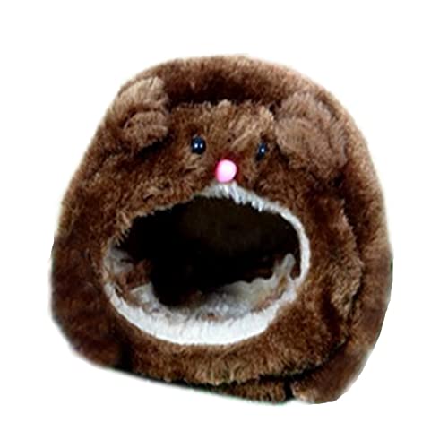 XAGMODSHN Meerschweinchenhöhle Bett Hamsternest Igelversteck Kleintiere Käfig Zubehör warmes Haus mit Haken maschinenwaschbar von XAGMODSHN