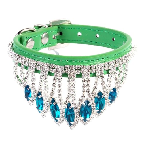 XAGMODSHN Modisches Haustierhalsband für Katzen und Hunde, Fransen mit Strasssteinen, Hochzeits-Haustier-Halskette, dekoratives Halsband, Haustier-Foto-Kostüm XAGMODSHN Modisches Haustierhalsband für Katzen und Hunde, Fransen mit Strasssteinen, Hochzeits-Haustier-Halskette, dekoratives Halsband, Haustier-Foto-Kostüm von XAGMODSHN