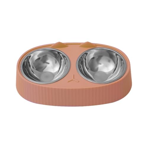 XAGMODSHN Napf Haustier Futterstation Edelstahl Wasser und Futternäpfe mit Ständer Welpen Kleine Hunde XAGMODSHN Napf Haustier Futterstation Edelstahl Wasser und Futternäpfe mit Ständer Welpen Kleine Hunde von XAGMODSHN