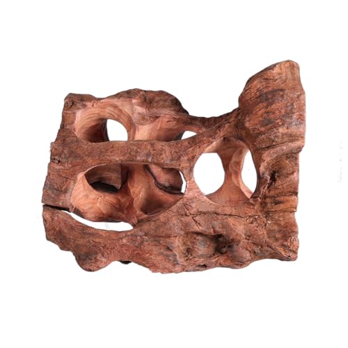 XAGMODSHN Natürliche Aquarium-Dekoration, Baumstumpf mit Versteckloch, für Aquarien, zufällige Stile, Aquarium-Landschaftsfigur von XAGMODSHN