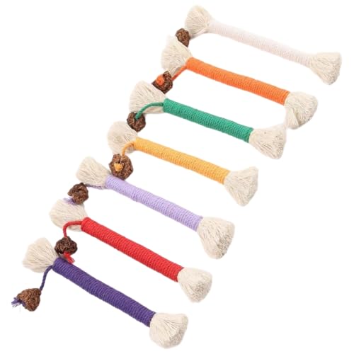 XAGMODSHN Natürliches Baumwollseil-Spielspielzeug für kleine Katzen, sicheres und ansprechendes Zähneknirschspielzeug, geeignet für drinnen und draußen XAGMODSHN Natürliches Baumwollseil-Spielspielzeug für kleine Katzen, sicheres und ansprechendes Zähneknirschspielzeug, geeignet für drinnen und draußen von XAGMODSHN
