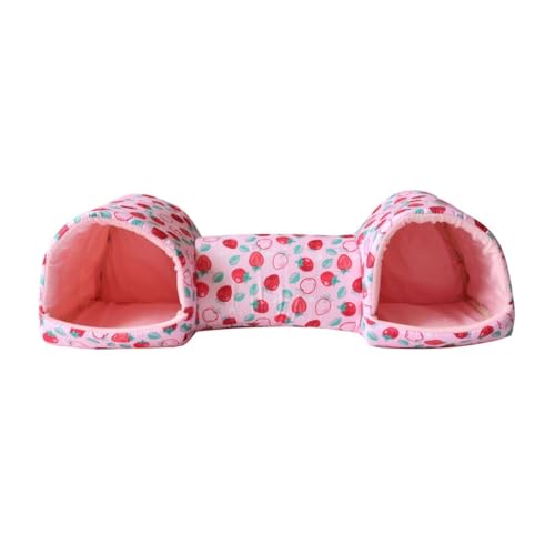 XAGMODSHN Natürliches weiches Bett Versteck Weiche Höhle Spielzeug für Kleintiere Maus Bett Hamster Kaninchen Verstecke Käfig Tunnel von XAGMODSHN