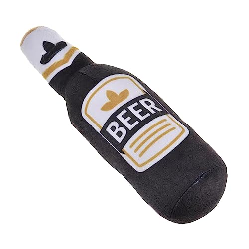 XAGMODSHN Quietschendes Hundespielzeug, weicher Plüsch, zum Kauen in Bierflaschenform, mit Quietscher für kleine Hunde XAGMODSHN Quietschendes Hundespielzeug, weicher Plüsch, zum Kauen in Bierflaschenform, mit Quietscher für kleine Hunde von XAGMODSHN