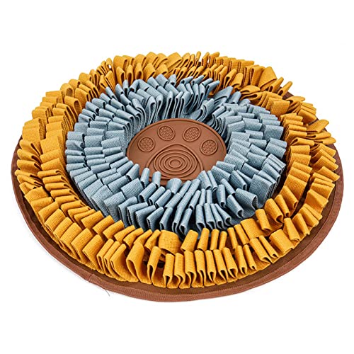XAGMODSHN Schnüffelmatte für Hunde Schnüffeln Fütterungspad 19 x 19 Zoll Interaktive Welpen-Leckerlis Puzzle Spielzeug Trainingsmatten Reduzieren Stress von XAGMODSHN