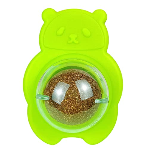 XAGMODSHN Spielzeug für Katze, essbare Wandhalterung, Cartoon-Form, natürlich, drehbar, Leck-Leckerlis für Kätzchen XAGMODSHN Spielzeug für Katze, essbare Wandhalterung, Cartoon-Form, natürlich, drehbar, Leck-Leckerlis für Kätzchen von XAGMODSHN