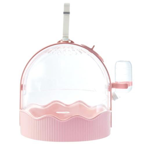 XAGMODSHN Transportkäfig für Haustiere, transparent, mit Wasserflasche und Belüftungslöchern, für kleine Haustiere, Reisen, Camping, Käfig XAGMODSHN Transportkäfig für Haustiere, transparent, mit Wasserflasche und Belüftungslöchern, für kleine Haustiere, Reisen, Camping, Käfig von XAGMODSHN