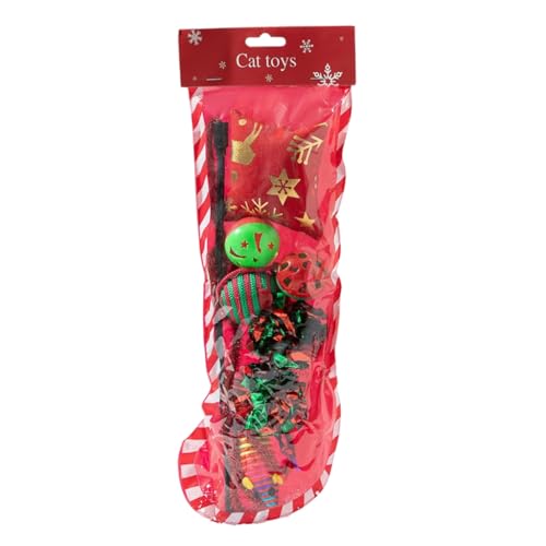 XAGMODSHN Weihnachtliches Haustierspielzeug-Set, Urlaubsmotiv, Katzen, Spielsets, Haltbarkeit, Unschuldigkeit, Haustierspielzeug für Heimunterhaltung XAGMODSHN Weihnachtliches Haustierspielzeug-Set, Urlaubsmotiv, Katzen, Spielsets, Haltbarkeit, Unschuldigkeit, Haustierspielzeug für Heimunterhaltung von XAGMODSHN
