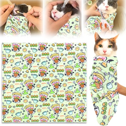 XANGNIER Katzenwickel für die Fellpflege, Katzenfessel, zum Schneiden von Nägeln, Stoff-Burrito-Wickel zum Nagelschneiden, kratzfest, Anti-Entkommen, multifunktionales Wickeltuch, Haustier-Werkzeug XANGNIER Katzenwickel für die Fellpflege, Katzenfessel, zum Schneiden von Nägeln, Stoff-Burrito-Wickel zum Nagelschneiden, kratzfest, Anti-Entkommen, multifunktionales Wickeltuch, Haustier-Werkzeug von XANGNIER