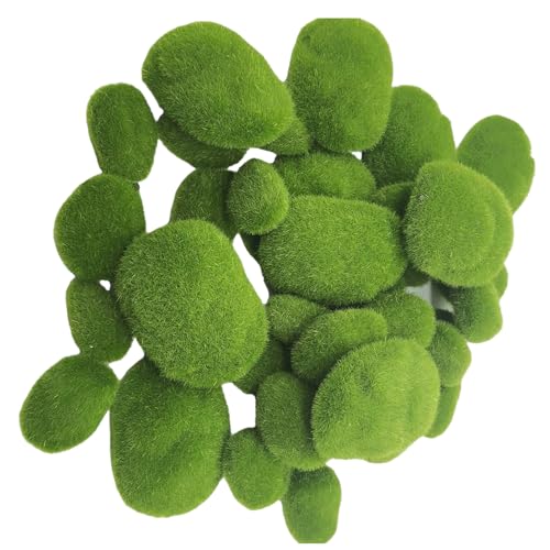 XANHOY Packung Von 40 Künstlichen Moossteinen Landschaftsdekoration Für Aquarium Terrarium Handwerksprojekte Einfach Arrangieren Sie Garten Dekore Steine XANHOY Packung Von 40 Künstlichen Moossteinen Landschaftsdekoration Für Aquarium Terrarium Handwerksprojekte Einfach Arrangieren Sie Garten Dekore Steine von XANHOY