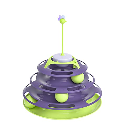 XANHOY Toy Roller 3 Tower Interaktives Spielzeug für Indoor-Katzen mit 3 Bechern Teaser Fun Exerciser Spiel XANHOY Toy Roller 3 Tower Interaktives Spielzeug für Indoor-Katzen mit 3 Bechern Teaser Fun Exerciser Spiel von XANHOY
