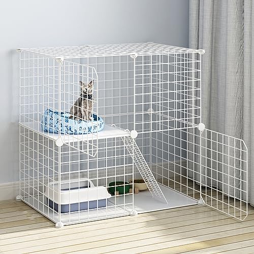 Katzenzaun für den Innenbereich, abnehmbar, Metall, Katzenkäfig, Frettchenkäfig, Hundekäfig, Katzenzaun, Katzenträger, Outdoor, Wohnmobil, Camping, Katzenzaun, Katzenbaum, geeignet für 1–2 Katzen, Katzenzaun für den Innenbereich, abnehmbar, Metall, Katzenkäfig, Frettchenkäfig, Hundekäfig, Katzenzaun, Katzenträger, Outdoor, Wohnmobil, Camping, Katzenzaun, Katzenbaum, geeignet für 1–2 Katzen, von XAoSCd