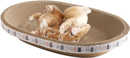 Wellpappen-Katzenbett, zusammenklappbarer Katzenkratznapf, Bett, robuste Schleifkralle, Haustierbett, langlebiges Recyclingbrett, Kratz-Loungebett, Schüssel für Möbelschutz, Sofa, Vorhänge, Matratze Wellpappen-Katzenbett, zusammenklappbarer Katzenkratznapf, Bett, robuste Schleifkralle, Haustierbett, langlebiges Recyclingbrett, Kratz-Loungebett, Schüssel für Möbelschutz, Sofa, Vorhänge, Matratze von XBBZBL