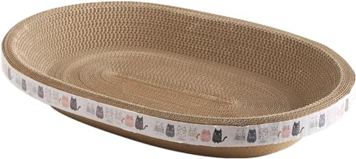 Wellpappen-Katzenbett, zusammenklappbarer Katzenkratznapf, Bett, robuste Schleifkralle, Haustierbett, langlebiges Recyclingbrett, Kratz-Loungebett, Schüssel für Möbelschutz, Sofa, Vorhänge, Matratze Wellpappen-Katzenbett, zusammenklappbarer Katzenkratznapf, Bett, robuste Schleifkralle, Haustierbett, langlebiges Recyclingbrett, Kratz-Loungebett, Schüssel für Möbelschutz, Sofa, Vorhänge, Matratze von XBBZBL