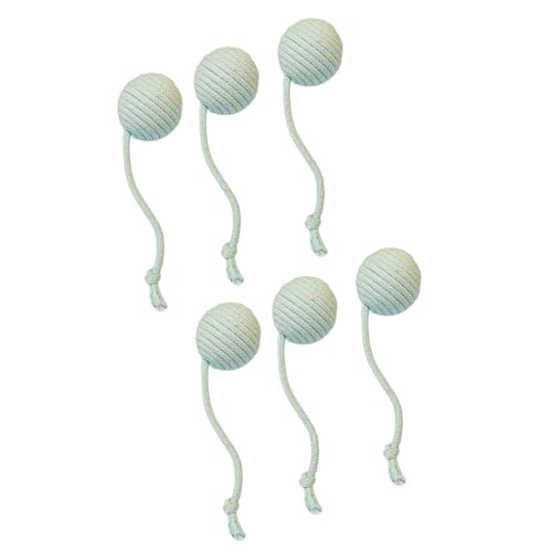 XBOKA Sisalkugel zum Teasing für den Innenbereich, für Katzen, Kauspielzeug, Jagd, Zahnen, Katzen, necken, Zubehör, 6 Stück XBOKA Sisalkugel zum Teasing für den Innenbereich, für Katzen, Kauspielzeug, Jagd, Zahnen, Katzen, necken, Zubehör, 6 Stück von XBOKA