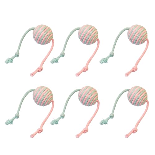 XBOKA Sisalkugel zum Teasing für den Innenbereich, für Katzen, Kauspielzeug, Jagd, Zahnen, Katzen, necken, Zubehör, 6 Stück XBOKA Sisalkugel zum Teasing für den Innenbereich, für Katzen, Kauspielzeug, Jagd, Zahnen, Katzen, necken, Zubehör, 6 Stück von XBOKA