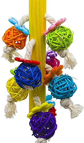 Papagei Spielzeug for Vögel Graupapageienkäfig Papagei Baumwollseil Kauspielzeug Nymphensittich Klettern Hängespielzeug Vogelzubehör von XCC