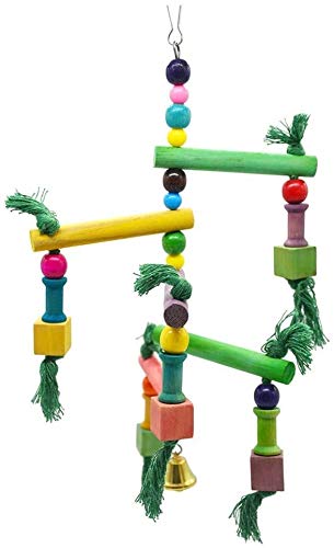 Papageienspielzeug Vogelspielzeug Spinnrad Spielstufen Kletterleitern Leitern Schaukeln von XCC