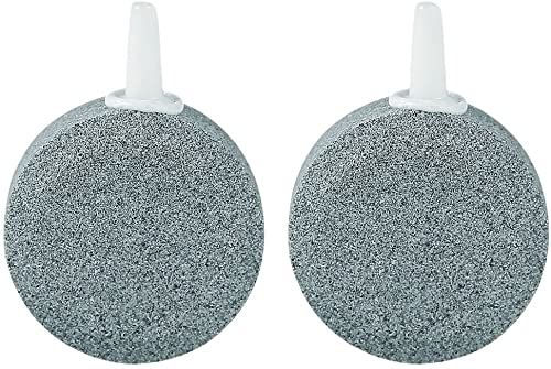 XCSSKG Runder Luftstein Aquarium Keramik Ausströmer 4cm Ausströmer Waschbar Bubble Stone Erhöht den Sauerstoffgehalt 2 Stück von XCSSKG