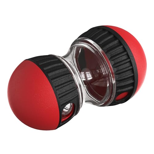 XCZAP Hunde-Leckerliball – BPA-frei, robust & sicher – Langsame Fütterung für kleine & große Hunde – ABS Material, verstellbare Öffnung – Ideal als Futterspender (Rot, Große Größe (183×103 mm)) von XCZAP