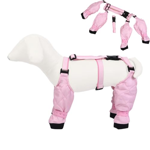 Hosenträger für Hunde, Pfotenstiefel, Leggings, verstellbare Hundepfotenbeine, Schutz, Outdoor-Hundestiefel, wasserdicht, für kleine, mittelgroße und große Hunde, Hundebedarf Hosenträger für Hunde, Pfotenstiefel, Leggings, verstellbare Hundepfotenbeine, Schutz, Outdoor-Hundestiefel, wasserdicht, für kleine, mittelgroße und große Hunde, Hundebedarf von XDGJTBFMY